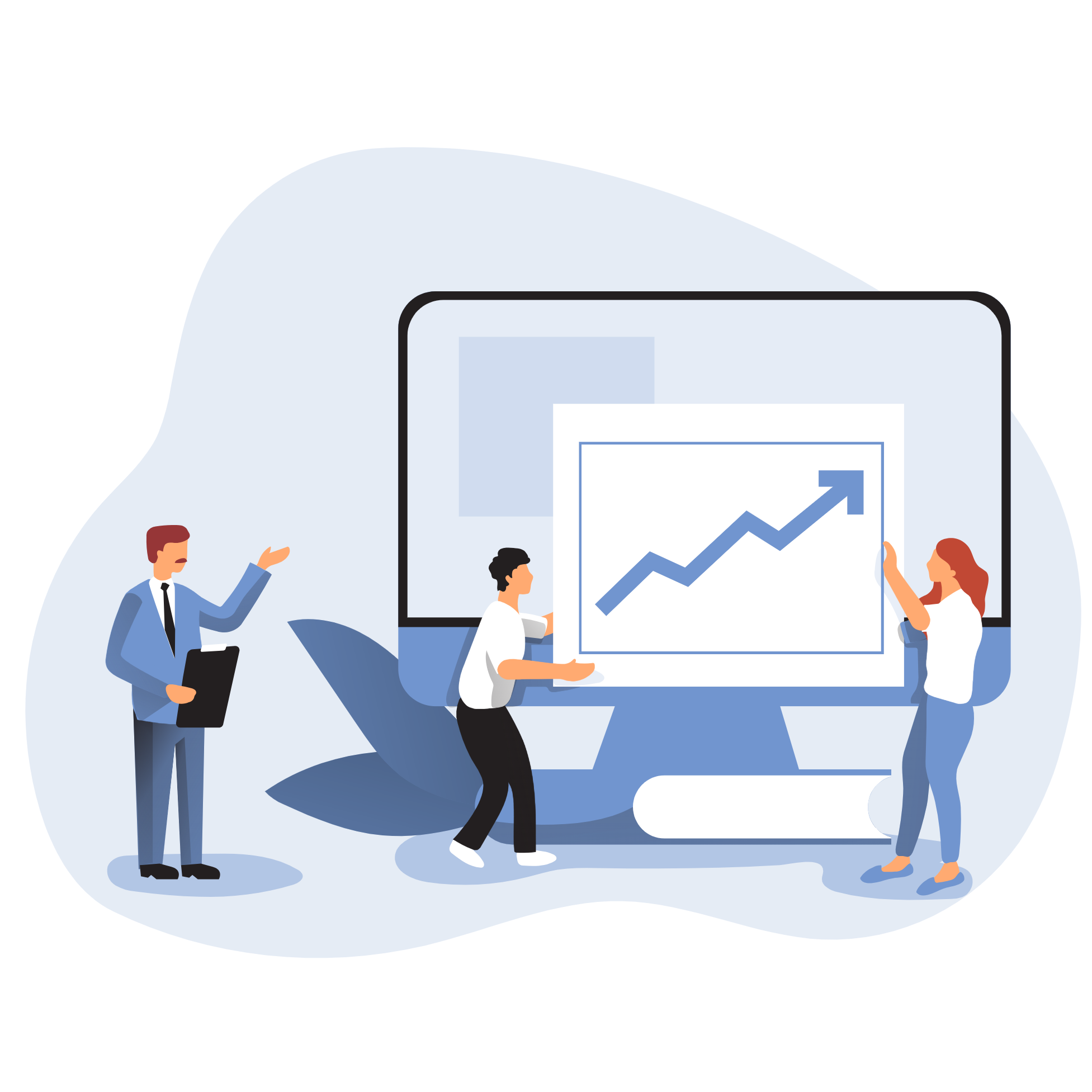 Business growth illustration